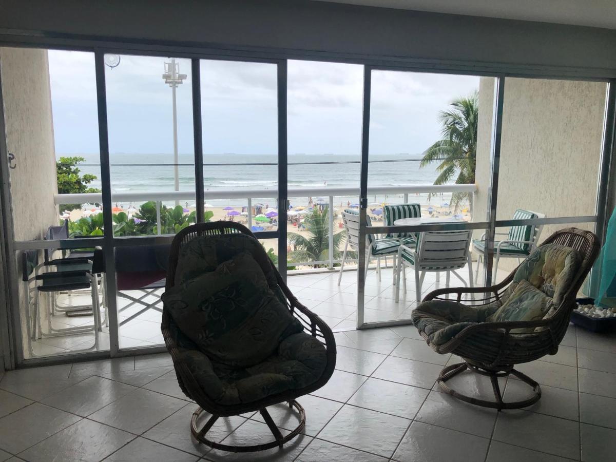 Apartamento Apto Enorme Pe Na Areia, Vista Linda C/ Academia E Sauna Guarujá